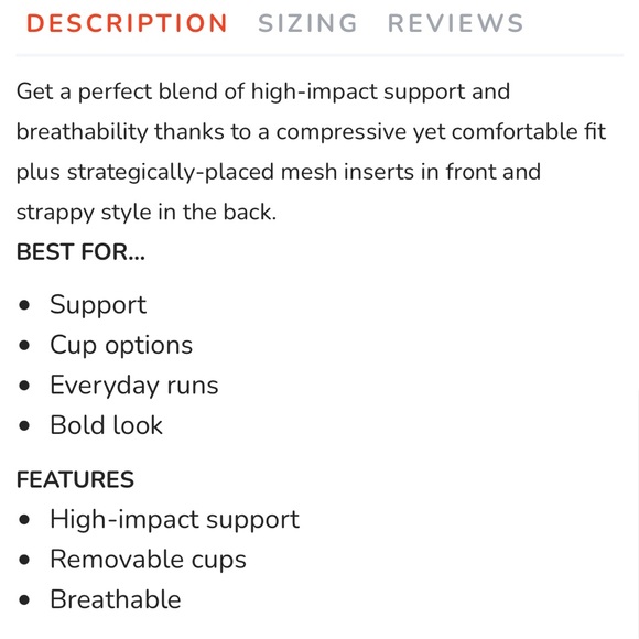 Brooks Red Sports Bra - Picture 6 of 8